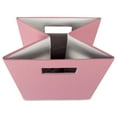 thumbnail image 2 of DII 11" Square Modern Polyester Cube Solid Storage Bin in Rose Pink, 2 of 4