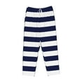 thumbnail image 4 of Fotbe Navy Blue And White Stripes Women's Pajama Pants,Sleepwear Pants,Pj Bottoms Drawstring And Pockets-XX-Large, 4 of 9