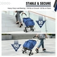 thumbnail image 5 of 3-in-1 Heavy Duty Folding Stair Climbing Cart - 6-Wheel Convertible Hand Truck & Platform Dolly - Telescoping Handle - Industrial Grade, Lightweight & Collapsible, 5 of 13