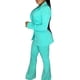 thumbnail image 4 of SAYOO Office Lady Traje de 2 piezas Slim Fit Color sólido Mujeres Blazer y conjunto de pantalones de trabajo para ropa casual Fiesta de negocios SAYOO  Moda, 4 of 9
