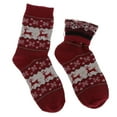 thumbnail image 1 of Chaussettes Épaisses en Mélange de Laine pour Femmes, Chaussettes de Noël d'Hiver Rouges, 1 of 8