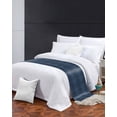 thumbnail image 2 of Bed Runner Scarf Queen Size, Animal Print Stain Bed Runners & Scarves for Foot of Beds, Retro Minimalist Animal Leather Navy Blue Decorative Bedding Runner Scarf for Hotel Home Bedroom 83 x20 Inch, 2 of 6