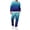 68#Blue, variant on Mens Gradient Sweatshirt and Jogger Sweatpants 2 Piece Set Matching Tracksuit Outfits for Men