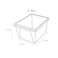 thumbnail image 6 of Storex 4-gallon Storage Bin 7.9" Height x 11.3" Width13.6" Length - Assorted Bright - Plastic - 1Each, 6 of 7