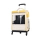 thumbnail image 5 of Mochila transportadora para gatos, bolsa de transporte para mascotas, caja de equipaje multifuncional y transpirable para gatos, maleta con ruedas amarillo, 5 of 9
