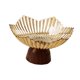 thumbnail image 4 of Bandeja para servir con pedestal para fruta. Decoración moderna, versátil y creativa para el hogar. Oro claro, 4 of 9