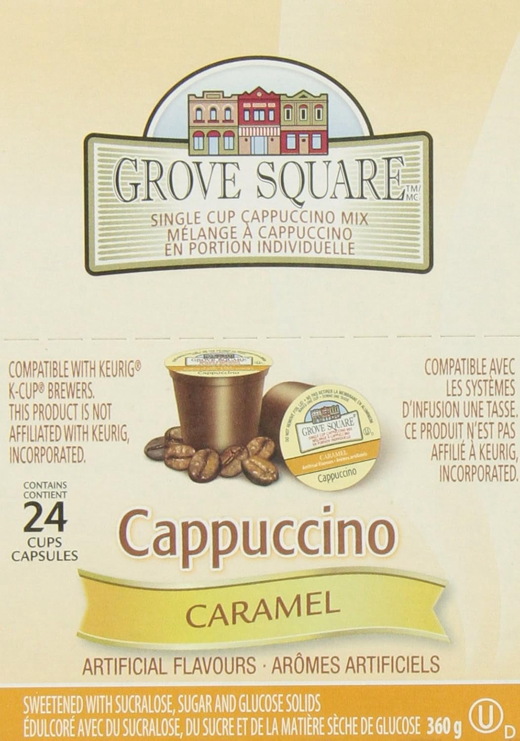 Grove Square Caramel Cappuccino Single-Serve Coffee Pods 48 count