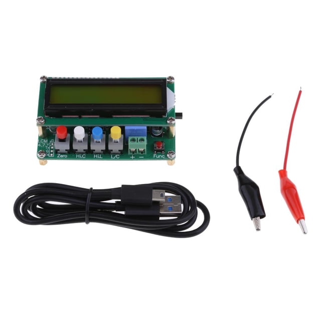 Medidor de Capacitancia LCD Digital LC100A Probador de Inductancia + Clip de Prueba Cable USB DYNWAVEMX Medidor de capacitancia de inductancia