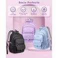 thumbnail image 3 of Mochila Escolar Viaje Bolsa de Mujer Mochilas Para Laptop 16 Inch 3 Capas Llila IFORU 40L, 3 of 8
