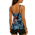 thumbnail image 4 of Jamicy Two Piece Swimsuit for Women Tankini Swimsuit Tummy Control Scoop Neck Sleeveless Tank Top And High Waisted Boyshorts Bathing Suits, 4 of 8