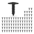 thumbnail image 1 of KAIYANG Paquete de 80 tornillos autorroscantes M5 x 16 mm para carrocería, tornillos autorroscantes Torx negros para guardabarros de coche, 1 of 5