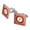 Silver, variant on Justice League The Flash Athletic Logo Square Cufflink Set - Silver or Gold