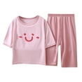 thumbnail image 1 of Ensemble de Pyjama pour Enfants, Chandail à Col Rond Décontracté, Haut à Enfiler, Tenue d'Intérieur d'Été, Pyjama pour Garçons, Taille 8T, 1 of 5