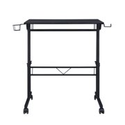 Harper & Bright Designs Adjustable Height Standing Desk Sit Stand Up Desk Workstation 35 Inch with Moveable Shelf for Office Home, Black