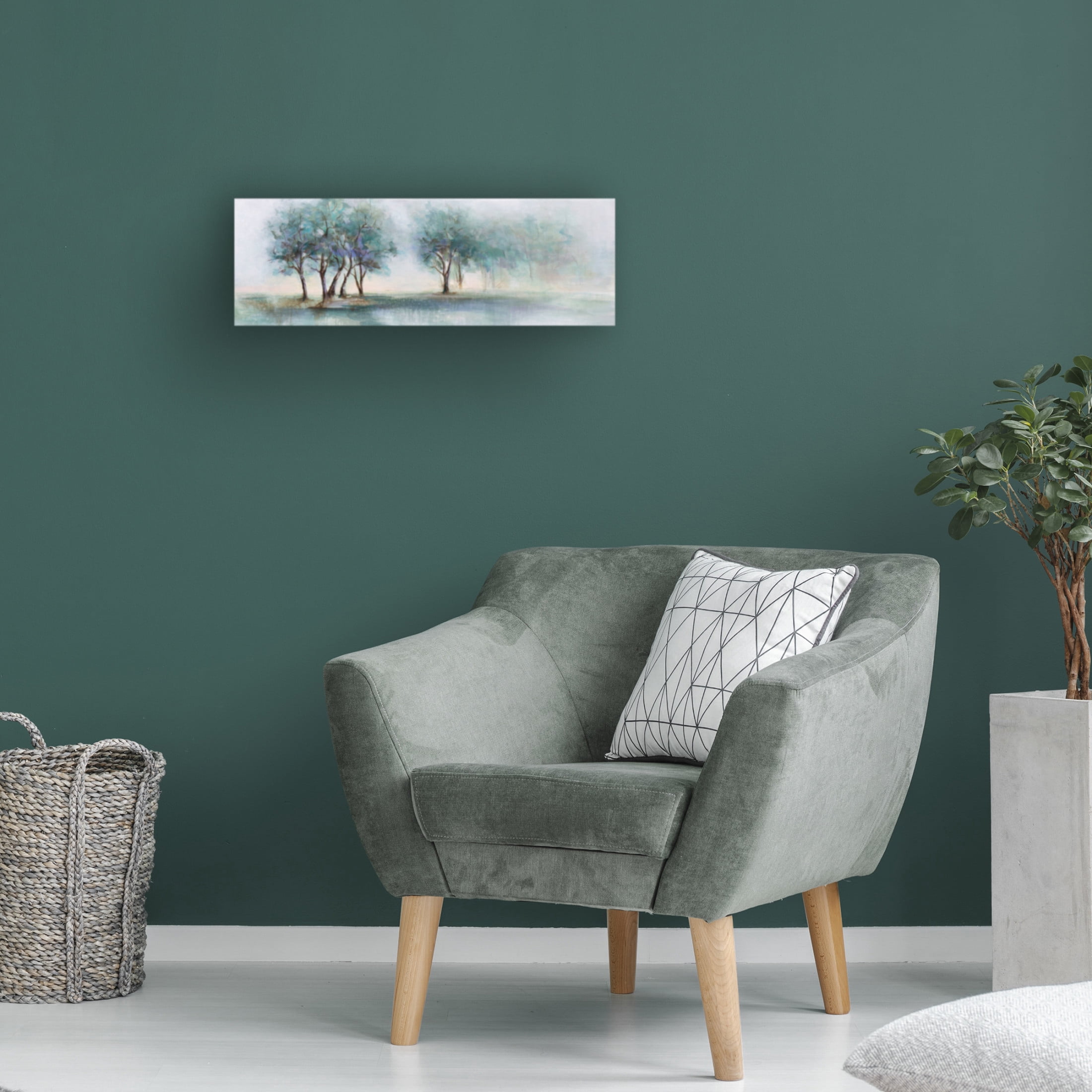 Canvas Wall Art - Karen Hale 'Dawn Light' Wall Art for Living Room, Bedroom, or Office Décor by Trademark Fine Art - 19 x 6 Inches