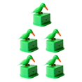 thumbnail image 2 of Caja de palillos automática Inteprter Estuche de almacenamiento de palillos pájaro verde espalda verde 5piezas, 2 of 4