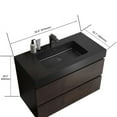 thumbnail image 6 of Yesurprise Single Topmount Bathroom Vanity Basin, Resin Single Bowl Washing Sink, 36 x 18 Integrated Stone Basin for Bathroom (Excluding Drainage Pipes Faucets), 6 of 6