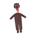 thumbnail image 2 of Disfraz de marrón de Halloween, para cosplay para niños, fiesta temática de juegos de rol. SG, 2 of 10