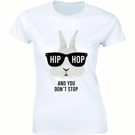 Hip Hop and You Don't Stop Retro Funny Song Rabbit Bunny Joke Men's T-Shirt