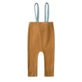 thumbnail image 5 of YTDSCS Infant Boys Girls Stretch Overalls Suspender Pants Baby Colour Blocking Casual Pants Spring Fall Trousers Leggings Overalls for Newborn 3 Months-24 Years, 5 of 9