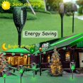 thumbnail image 2 of 4 Pack Outdoor Solar Flame Light,Solar Lights Outdoor for Garden Decorations with Flickering Flame,IP65 Waterproof Solar Powered Yard Lights Torch Light for Lawn Patio Pathway (Green), 2 of 17