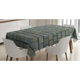 thumbnail image 1 of Ambesonne Cobblestone Tablecloth Rectangular Table Cover, Stained Stone Brick, 52"x70", Multicolor, 1 of 3
