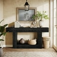 thumbnail image 7 of Tribesigns 63" Console Table, Farmhouse 2-Tier Entryway Table with U-Shaped Base, 7 of 7