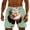 Green, variant on qelini Swim Trunks for Men Big and Tall Drawsting Waist Quick Dry Shorts Novelty Print Shorts Workout Tights