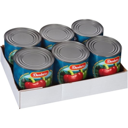 (Price/CASE)Dunbar 03045603060001 Mixed Pepper Strips