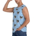 thumbnail image 3 of Bingfone Corgi Dog Pattern Men's Tank Tops Workout Sleeveless Tee Shirts Running Beach Tanks for Men-Small, 3 of 8