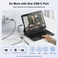 thumbnail image 4 of USB C to 3.5mm Headphone Adapter,2-in-1 Type C to Aux Audio Jack with PD 60W Fast Charging Dongle Cable USB C to Aux Adapter Fast Charging Dongle Cable for iPhone 15 Android,Samsung,Black, 4 of 7
