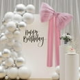 thumbnail image 2 of Sylvtty 2 Pcs Bow Decoration Bow Themed Room Backdrop Decor for Wedding Birthday Party Engagement Bachelorette Baby Shower Door Wall Decoration, 2 of 6