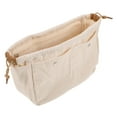 thumbnail image 5 of Niceauty White Canvas Makeup Bag 1Pack For Travel And Storage With Drawstring Design, 5 of 8