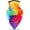 Bright Color, variant on Bandana Gaiter Balaclava Scarf Mask Quick-Dry Half for Women Men UV Sun Protection
