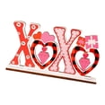 thumbnail image 4 of Letrero de madera para mesa de San Valentín, centro de mesa para reuniones campestres. Forma de X, 4 of 7