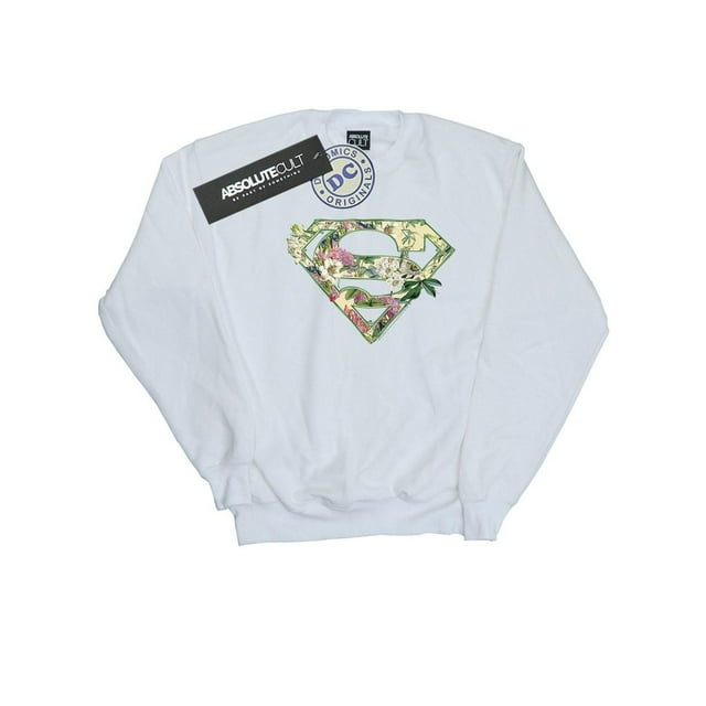 DC Comics Chandail Molletonné à Écusson Floral Supergirl pour Filles