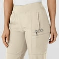 thumbnail image 6 of Wink W123 Women's Comfort Waist Cargo Jogger Scrub Pant Tall, Khaki, M Womens, 6 of 6