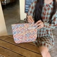 thumbnail image 3 of Sense of luxury Girl Leisure Lady Shopping Zipper bag Women Cosmetic bag Handbag Wash bag PURPLE, 3 of 8