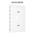 thumbnail image 4 of Kll Black And White Stripes Wall Plate,Gloss Finish,Standard Size 1 - 5" X 3", Polycarbonate Thermoplastic,Electric Receptacle Plug Covers, 4 of 8