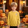 thumbnail image 6 of CAUYDY Girls Boys Halloween Sweatshirt Kids Cute Ghost Pumpkin Graphic Sweatshirts Crewneck Pullover Long Sleeve Shirts,, 6 of 9