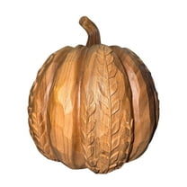 Fall Fest Resin Pumpkin Décor – 8 Inch Autumn Harvest Decoration