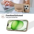thumbnail image 2 of TECH CIRCLE for iPhone 14 Plus Wallet Case with Card Holder, Lanyard Wrist Strap Loop Holder Kickstand RFID Blocking Finger Grip Ring PU Leather Shockproof Cover for iPhone 14 Plus 6.7",Khaki, 2 of 8