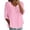 Rouge, variante sur Chemise Décontractée Élégante en Lin Uni avec Boutons et Dentelle pour Usage Quotidien