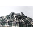 thumbnail image 4 of Men's Casual Flannel Plaid Shirt Sleeveless Cotton Plus Size Vest Dark Green L, 4 of 5