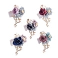 thumbnail image 3 of Boda Dama de honor Muñeca Flor falsa Flor de mano artificial Pulsera floral Pulsera de mujer Scienceny JJ25182-03, 3 of 6