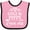 Pink and Black, variant on Inktastic Gigi and Poppy Love Me Boys or Girls Baby Bib