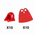 thumbnail image 1 of MOC Medieval Soldiers Figure Accessories Building Blocks Hood Cape Pilot Football Helmets Backpack Goggles Guns Mini Toys Bricks B2-4-5, 1 of 3