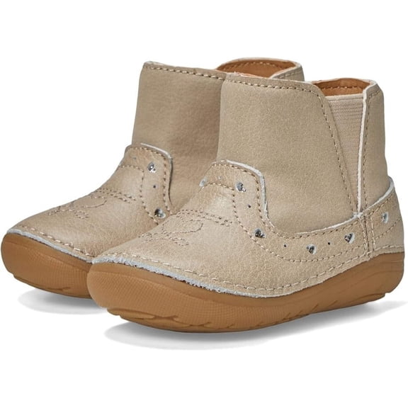 Stride Rite Gigi BG038501 Boots Toddler US 3.5 Brown Leather Memory Foam ZOGG679