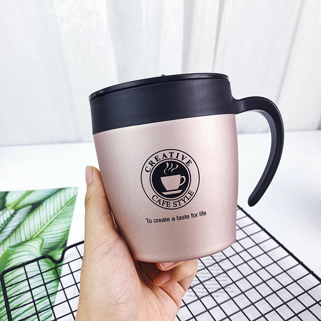 330ml Stainless Steel Handle Thermal Cup Coffee Mugs Fashion Insulation
