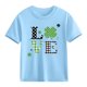 thumbnail image 1 of Blusas y camisas de manga corta con cuello redondo para niños y niñas, camisetas gráficas de manga corta, blusas con estampados bonitos para la temporada escolar., 1 of 9